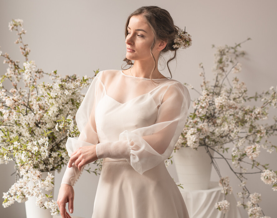 Panna Młoda Bolerka bolerka, narzutki, sweterki Boleko slubne boho, Bluzeczka slubna organzowa Odkryte Plecy, Okrycie ślubne mgiełka , Narzutka na suknię ślubną,5