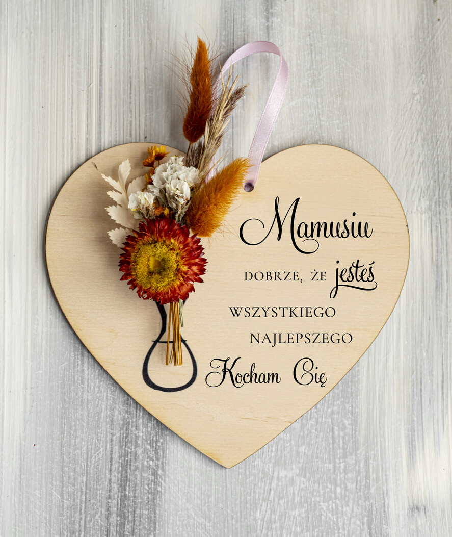 Prezenty dla Mamy flowerboxy, box ze słodyczami  tabliczka z życzeniami do powieszenia na dzień Mamy prezent dla Mamy z okazji dnia Matki, kwiaty prezent dla mamy, kompozycja z suszonych kwiatów pomysł na prezent dla mamy0