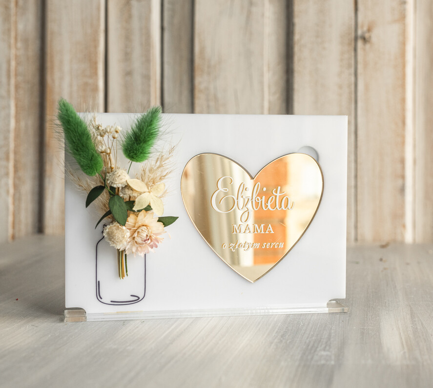 Prezenty dla Mamy flowerboxy, box ze słodyczami  pomysł na prezent dla Mamy tabliczka z życzeniami na dzień Mamy prezent dla Mamy z okazji dnia Matki, kwiaty prezent dla mamy, kompozycja z suszonych kwiatów 3