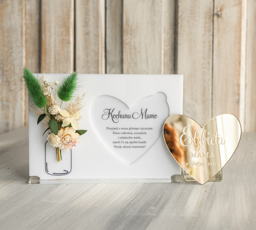 Prezenty dla Mamy flowerboxy, box ze słodyczami  pomysł na prezent dla Mamy tabliczka z życzeniami na dzień Mamy prezent dla Mamy z okazji dnia Matki, kwiaty prezent dla mamy, kompozycja z suszonych kwiatów 5