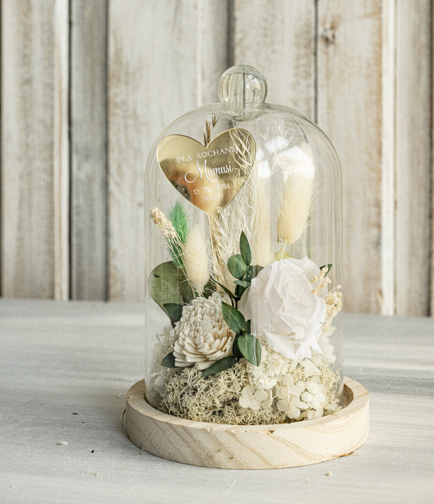 Prezenty dla Mamy flowerboxy, box ze słodyczami  prezent na dzień Mamy, prezent dla mamy flowerbox z suszonych kwiatów, suszone kwiaty w szkle, pomysł na prezent z okazji dnia mamy7