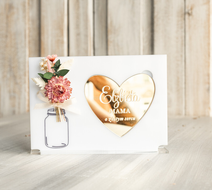 Prezenty dla Mamy flowerboxy, box ze słodyczami  pomysł na prezent dla Mamy tabliczka z życzeniami na dzień Mamy prezent dla Mamy z okazji dnia Matki, kwiaty prezent dla mamy, kompozycja z suszonych kwiatów 5