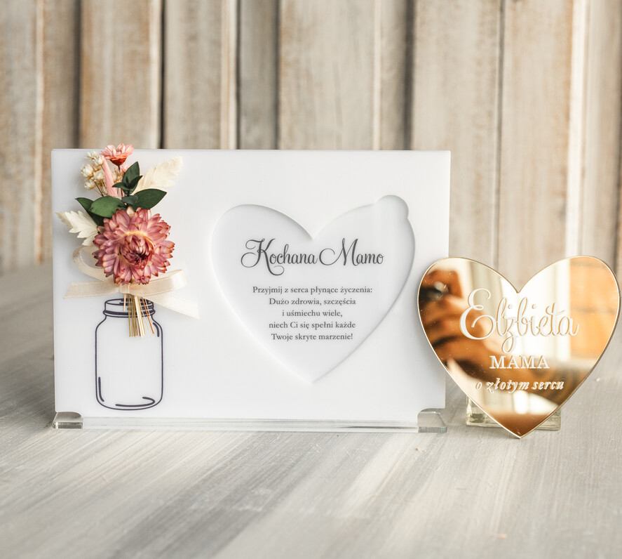 Prezenty dla Mamy flowerboxy, box ze słodyczami  pomysł na prezent dla Mamy tabliczka z życzeniami na dzień Mamy prezent dla Mamy z okazji dnia Matki, kwiaty prezent dla mamy, kompozycja z suszonych kwiatów 0