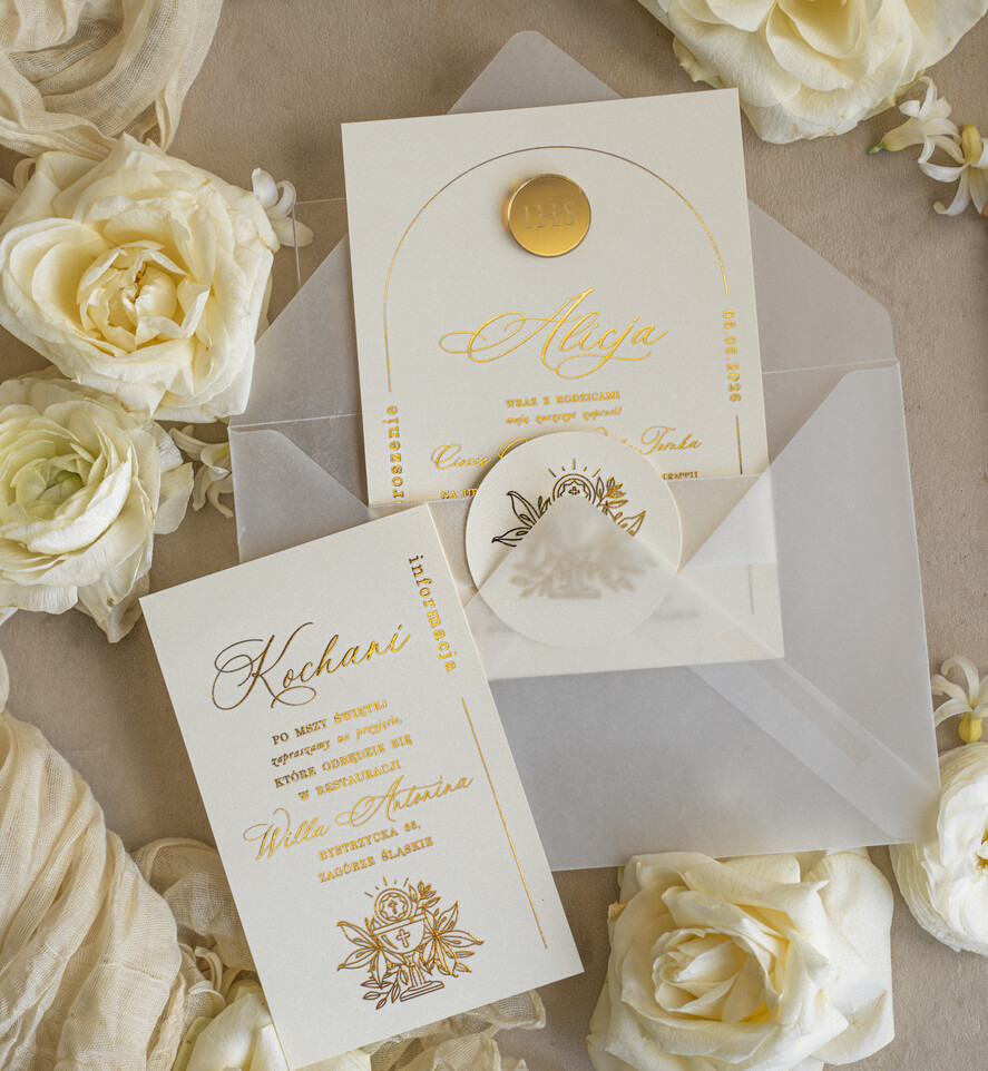 Zaproszenia na Komunię  dziewczynka  delikatne zaproszenie Komunijne, eleganckie zaproszenia na Komunię , Złote Zaproszenia na Komunię dla dziewczynki, zaproszenia Komunijne ze złotymi literami14