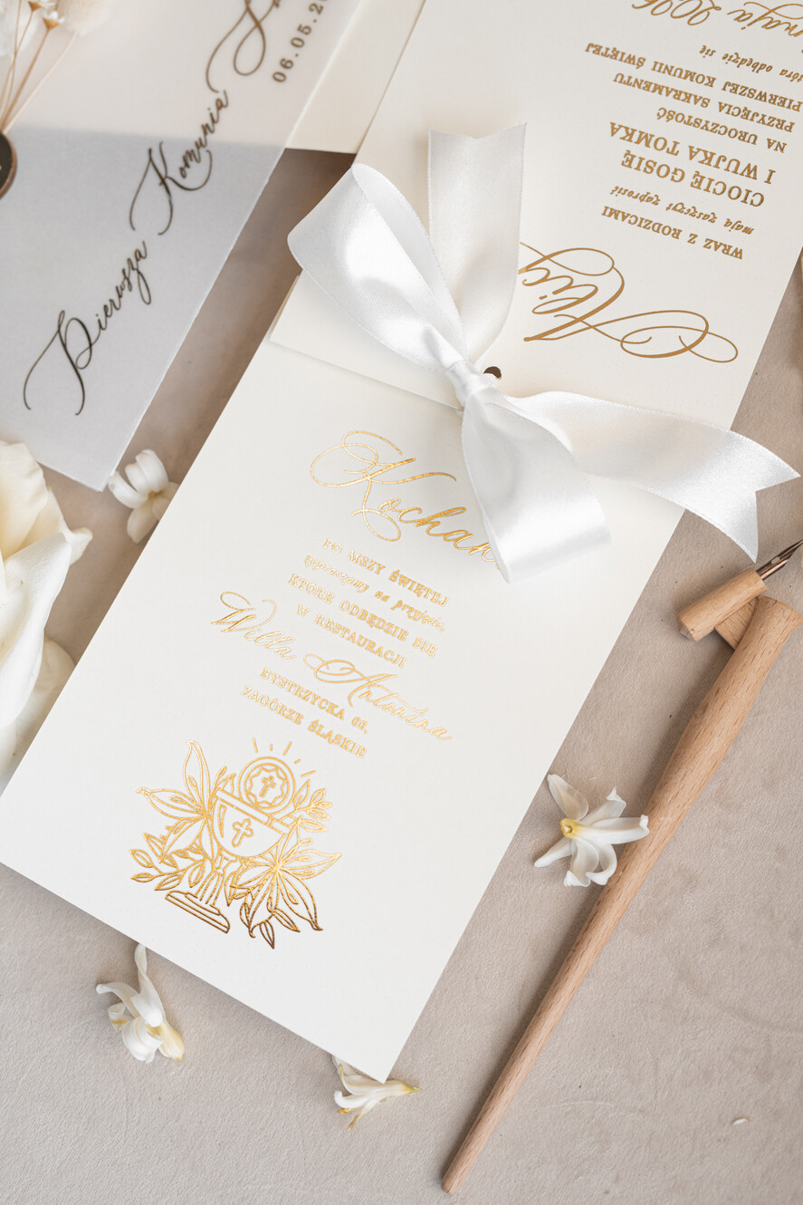 Zaproszenia na Komunię  dziewczynka  2