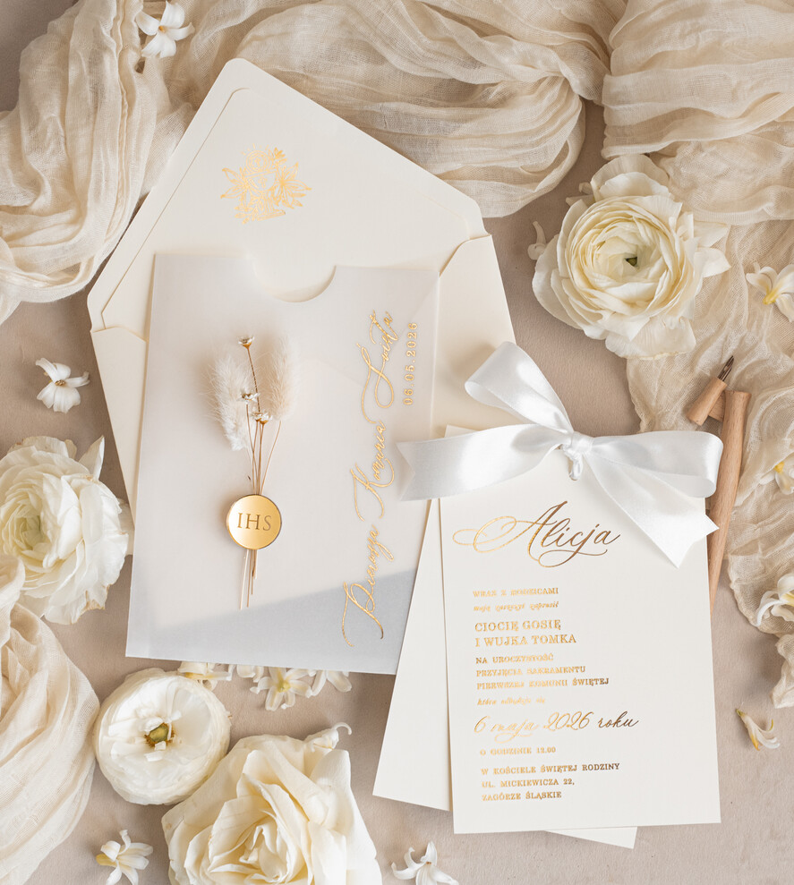 Zaproszenia na Komunię  dziewczynka  5