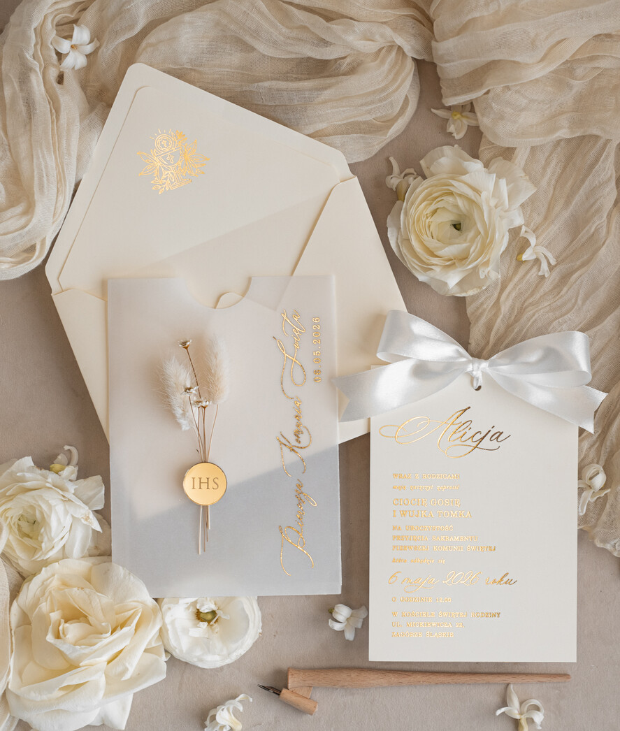 Zaproszenia na Komunię  dziewczynka  9