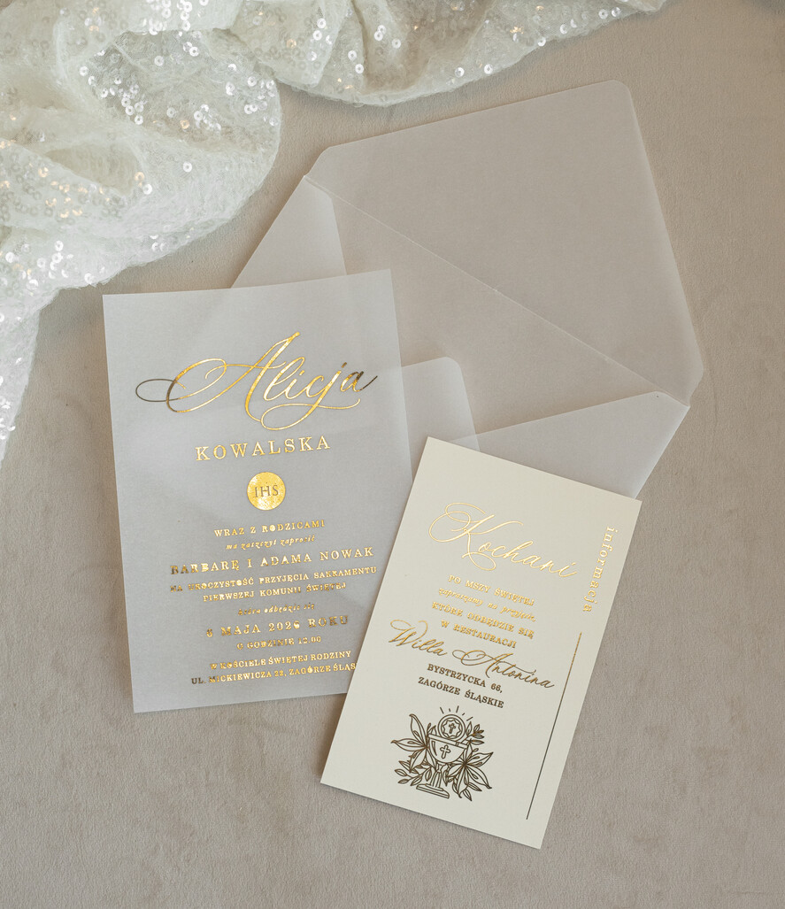 Zaproszenia na Komunię  dziewczynka  proste nowoczesne zaroszenia na komunię, komunijne kalkowe, eleganckie zaproszenia komunijne, zaproszenia na komunię dziecka, zaproszenia komunijne dla dziewczynki0