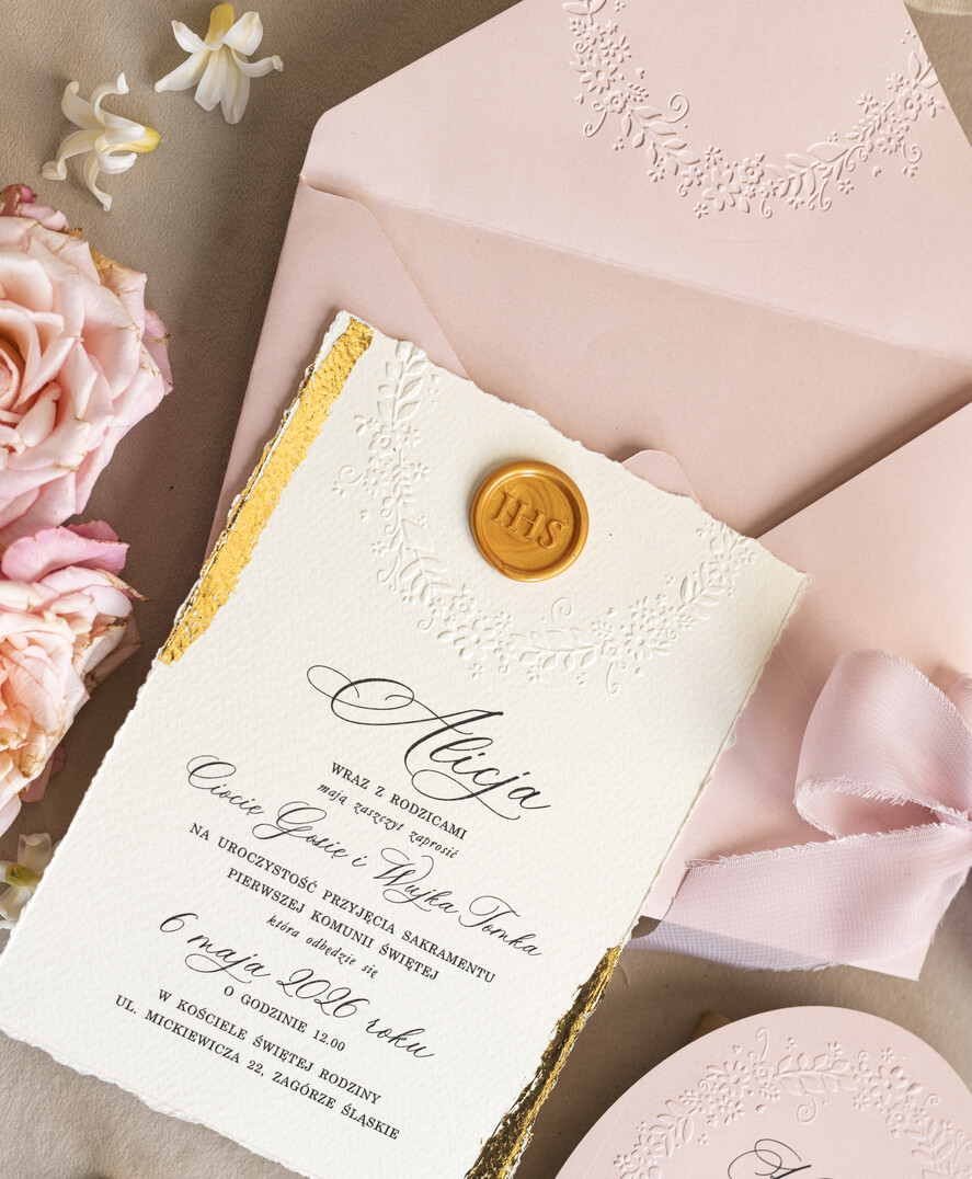 Zaproszenia na Komunię  dziewczynka  owalne zaproszenia na Komunię Zaproszenia komunijne personalizowane dla dziewczynki ręcznie robione zaproszenia na komunie Nietypowe zaproszenia komunijne3
