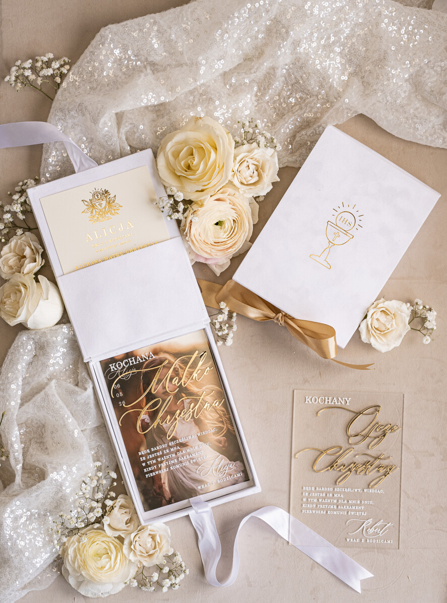 Zaproszenia na Komunię  chłopiec Eleganckie zaproszenia na Pierwszą komunię dla Matki Chrzestnej, wyjątkowe zaproszenia na komunię dla Rodziców  chrzestnych, Zaproszenie Vip dla Baci i Dziadka17