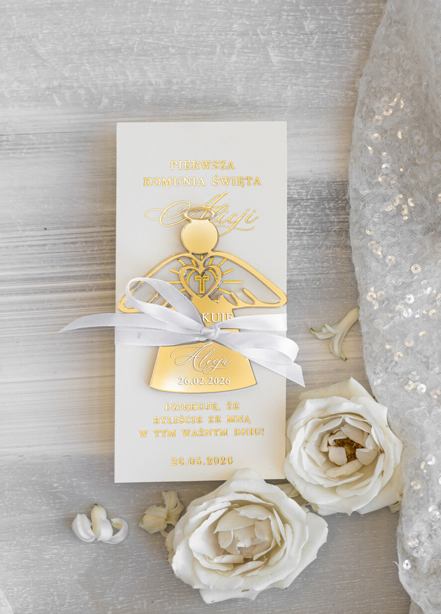 Podziękowania dla gości na komunii podziękowania dla gości Aniołki podziękowania dla gości na komunii, Upominki dla gości komunijnych, Anioły na Komunię jako podziękowania dla gości0