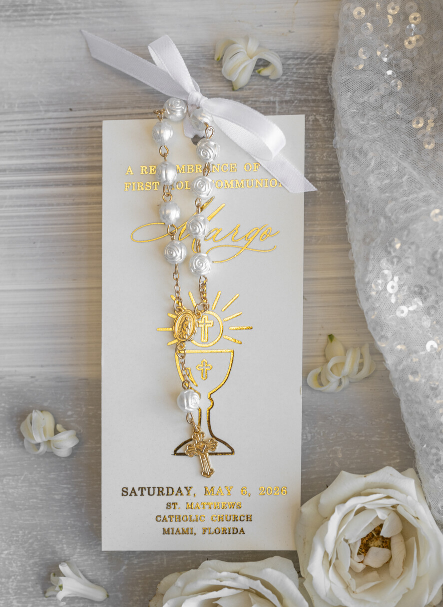 Podziękowania dla gości na komunii podziękowania dla gości Oryginalne podziękowania dla gości komunijnych, Mały różaniec prezent dla gości komunijnych, podziękowanie dla gości komunijnych Mini różaniec0