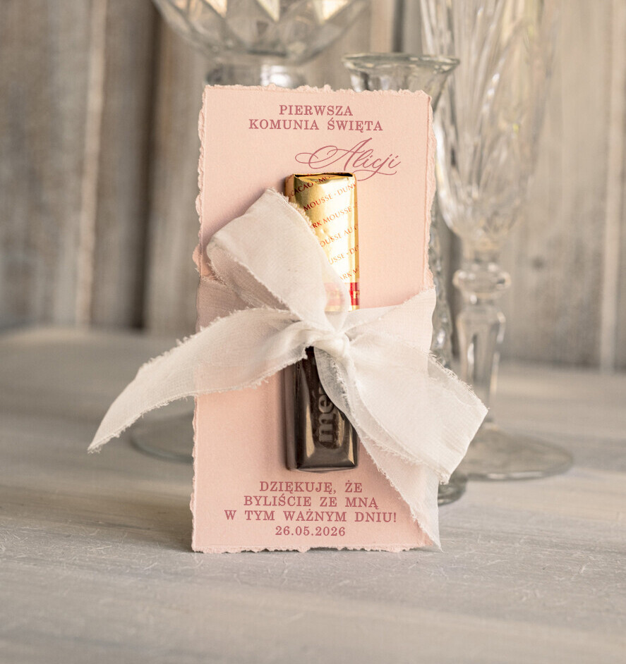 Podziękowania dla gości na komunii podziękowania dla gości prezenciki dla gości komunijnych, czekoladki merci prezenty dla gości Komunijnych, upominki komunijne, Oryginalne podziękowania dla gości na Komunii 0