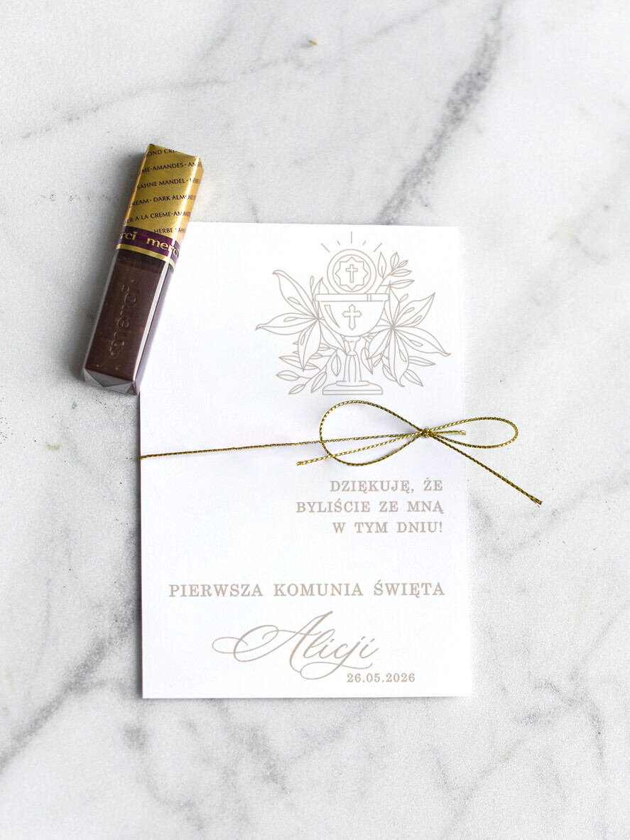 Podziękowania dla gości na komunii podziękowania dla gości czekoladki prezent dla gości komunijnych, czekoladki merci prezenty dla gości na Komunii , upominki komunijne, Oryginalne podziękowania dla gości Komunia 1