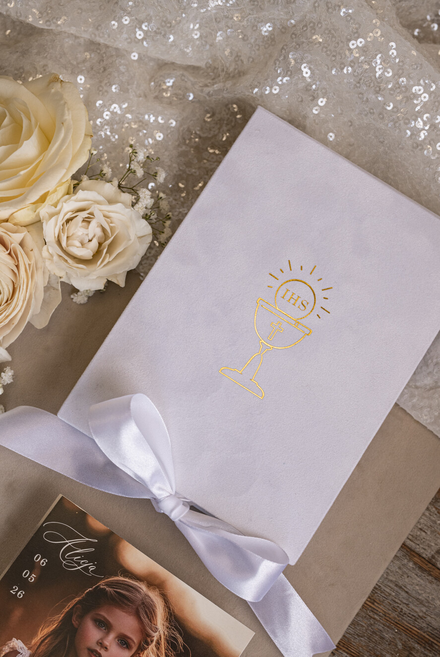 Zaproszenia na Komunię  Dla Chrzestnych i Dziadków Eleganckie zaproszenia na Pierwszą komunię dla Matki Chrzestnej, wyjątkowe zaproszenia na komunię dla Rodziców  chrzestnych, Zaproszenie Vip dla Baci i Dziadka3