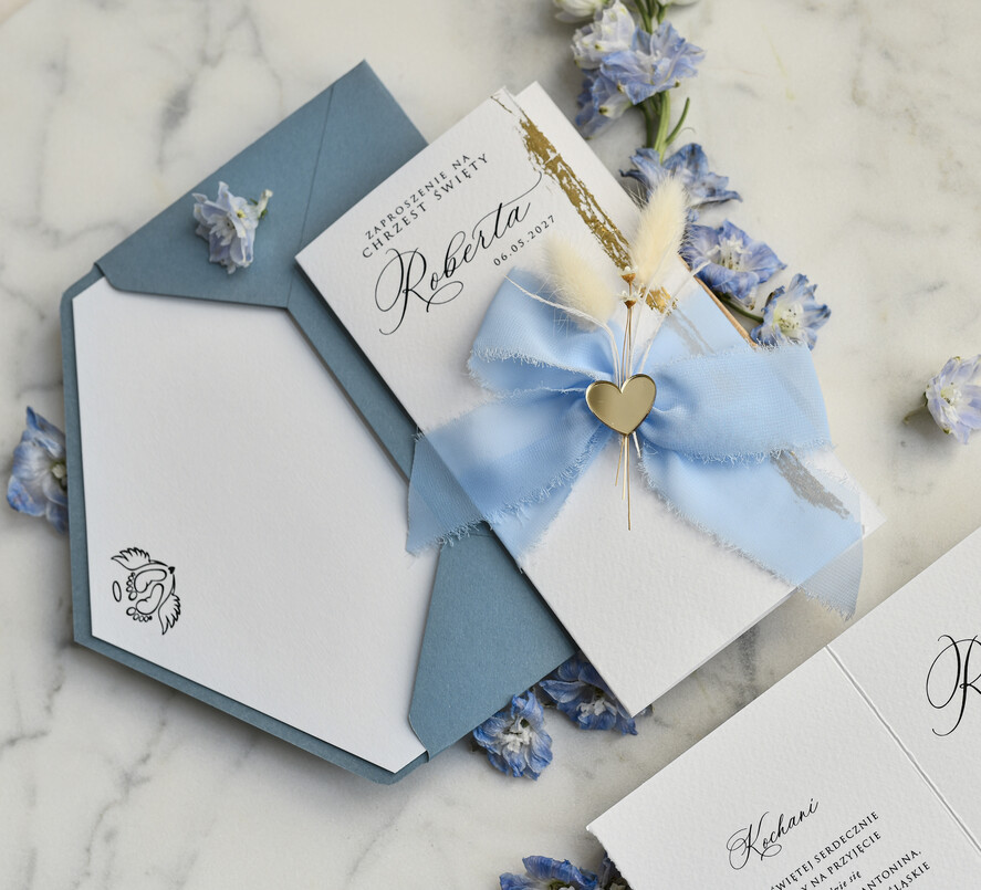ZAPROSZENIA NA CHRZCINY dla chłopca zaproszenie na Chrzest Niebieskie Klasyczne zaproszenie na chrzciny Rwane złocone zaproszenie na roczek, zaproszenia na urodziny2