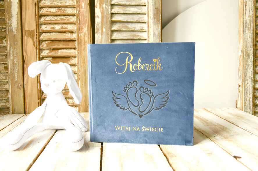 albumy  albumy welurowe Prezent dla Noworodka Album 1 Rok życia  Praktyczny Prezent narodziny dla dziecka Album Z PodpisemEM Kronika pierwszego roku1