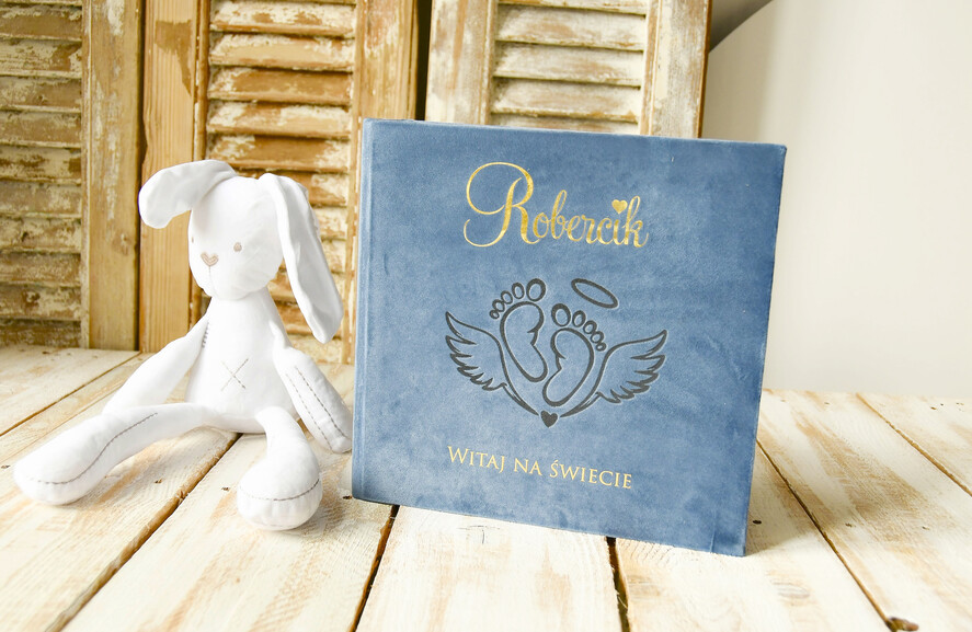 albumy  albumy welurowe Prezent dla Noworodka Album 1 Rok życia  Praktyczny Prezent narodziny dla dziecka Album Z PodpisemEM Kronika pierwszego roku0