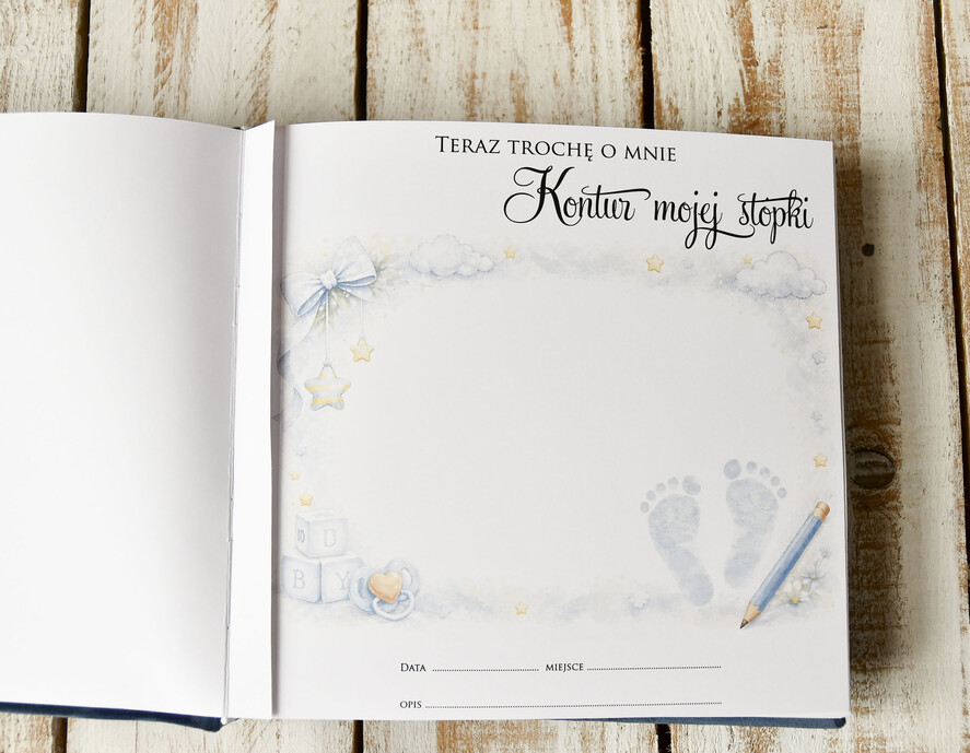 albumy  albumy welurowe Prezent dla Noworodka Album 1 Rok życia  Praktyczny Prezent narodziny dla dziecka Album Z PodpisemEM Kronika pierwszego roku11
