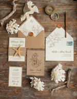 Zaproszenia ślubne morskie / marine robione ręcznie zaproszenia ślubne, morzem inspirowane na ślub w kurorcie1