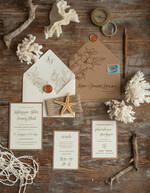 Zaproszenia ślubne morskie / marine robione ręcznie zaproszenia ślubne, morzem inspirowane na ślub w kurorcie6