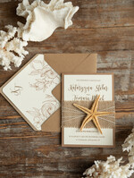 Zaproszenia ślubne morskie / marine robione ręcznie zaproszenia ślubne, morzem inspirowane na ślub w kurorcie0