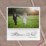 Zaproszenia ślubne Ze zdjęciem  minimalistyczne zaproszenia ślubne ze zdjęciem Foto zaproszenie na ślub pamiątka dla gości Wasze Fotki 2