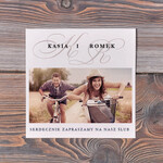 Zaproszenia ślubne Ze zdjęciem  minimalistyczne zaproszenia ślubne ze zdjęciem  zaproszenie na ślub  wasze ulubione zdjęcia0