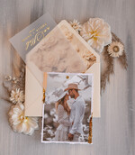 Zaproszenia ślubne Ze zdjęciem  złote zaproszenia ślubne ze zdjęciem, eleganckie zaproszenie na ślub i wesele ze zdjęciem, zdjęcie Pary Młodej na zaproszeniach ślubnych4