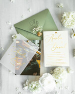 Zaproszenia ślubne Ze zdjęciem  modne zaproszenia na ślub ze zdjęciem dla gości na pamiątkę, zaproszenia ślubne ze zdjęciem, ślubne zaproszenia z ozdobnym okrągłym nitem6