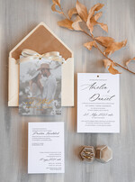 Zaproszenia ślubne Ze zdjęciem  robione ręcznie zaproszenia ślubne, fotozaproszenia z welurową kopertą, eleganckie zaproszenia na ślub z kokardką, zaproszenie ślubne ze zdjęciem0