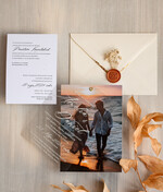 Zaproszenia ślubne Ze zdjęciem  zaproszenia ślubne ze zdjęciem, eleganckie zaproszenie na ślub i wesele ze zdjęciem, zdjęcie Pary Młodej na zaproszeniach ślubnych0