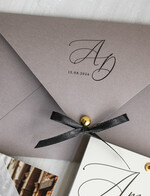 Zaproszenia ślubne Ze zdjęciem  modne zaproszenia na ślub ze zdjęciem dla gości na pamiątkę, zaproszenia ślubne ze zdjęciem, ślubne zaproszenia z ozdobnym okrągłym nitem3