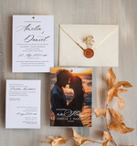 Zaproszenia ślubne Ze zdjęciem  zaproszenia ślubne ze zdjęciem, eleganckie zaproszenie na ślub i wesele ze zdjęciem, zdjęcie Pary Młodej na zaproszeniach ślubnych1