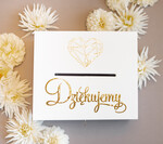 Pudełko na koperty  DREWNIANE ślubne pudełko na koperty drewniana  kopertówka na koperty szybka 3