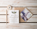 Zaproszenia ślubne Natura Proste  Rustykalne Zaproszenia Ślubne Leśne Zaproszenia na Ślub Jeżyny Minimalistyczne Zaproszenie na Ślub w Lesie2