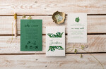 Zaproszenia ślubne Natura Paprtoka Zaproszenia Ślubne Minimalistyczne Zaproszenia na Ślub Delikatne z paprtokami Zaproszenie Ślubne rustykalne 7
