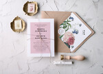 Zaproszenia ślubne Natura Proste Zaproszenia Ślubne Niezapominajki Zaproszenia na Ślub Minimalistyczne Zaproszenie na Ślub0