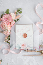 Zaproszenia ślubne Natura eleganckie zaproszenia na ślub koronka i kokardka motywy kwiatowe w kopercie10