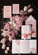 Zaproszenia ślubne Natura Proste Boho Zaproszenia Ślubne Kwiaty  Kokarda Zaproszenia na Ślub Delikatne Zaproszenie Ślubne0