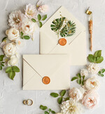 Zaproszenia ślubne Natura Proste Boho Zaproszenia Ślubne Monstera Minimalistyczne Zaproszenia na Ślub Delikatne Zaproszenie Ślubne Zielony i Kremowy4