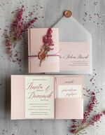 Zaproszenia ślubne Natura rustykalne Zaproszenia ślubne wrzosy naturalne Zaproszenie na ślub boho wrzos lakowany i kalkowa przeźroczysta koperta10