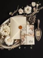 Zaproszenia ślubne Natura delikatne zaproszenia ślubne z kwiatami, vintage zaproszenia na ślub boho, zaproszenie slubne z różami 2