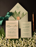 Zaproszenia ślubne Natura Drewniane Zaproszenia na 1 Komunię Świętą Rustykalne zaproszenia ślubne na ślub majowy z Konwalją - Konwaljowe zaproszenia na komunię lub ślub3