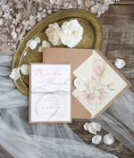 Zaproszenia ślubne Natura zaproszenia z motywem kwiatowym idealne na rustykalny ślub3