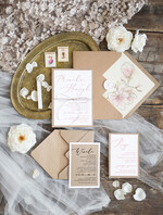 Zaproszenia ślubne Natura zaproszenia z motywem kwiatowym idealne na rustykalny ślub0