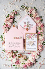 Zaproszenia ślubne Natura wyjątkowe zaproszenia na ślub z modnym florystycznym wzorem2