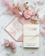 Zaproszenia ślubne Natura modne zaproszenia weselne, w stylu boho idealne na rustykalne wesele, składane zaproszenia na ślub1