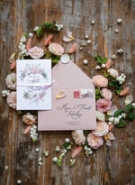 Zaproszenia ślubne Natura Zaproszenia na Ślub boho kwiaty Romantyczne zaproszenia ślubne 3