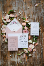 Zaproszenia ślubne Natura Zaproszenia na Ślub boho kwiaty Romantyczne zaproszenia ślubne 6